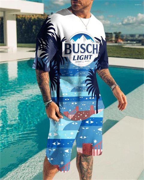 Männer Trainingsanzüge 3D-Muster Druck 2023 Sommer Mode Track Anzüge Beiläufige Kurze T-Shirt Shorts Hosen Männliche Kleidung Urlaub Stil