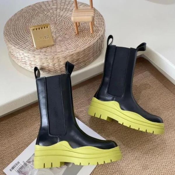 Botas de desenhista mulheres martin botas luxo chelsea joelho bota mulheres placa-forme motocycle tornozelo meia plataforma de moda antiderrapante neve inverno meados bootie sapatos