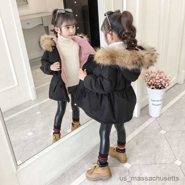 Piumino 2-12 anni Piumino per bambini Piumino per bambini Abbigliamento invernale Ragazzi per ragazze Cappotti Addensare giacche lunghe calde R230905
