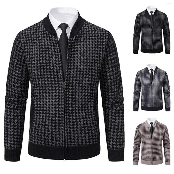 Maglioni da uomo Cardigan da uomo Cappotti Maglione invernale Giacche slim fit Maglioni spessi caldi casual da uomo di alta qualità 3XL