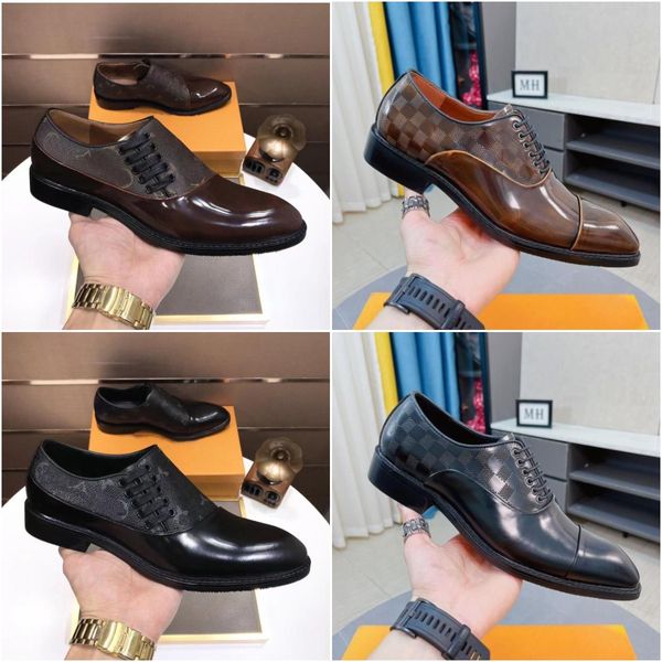 Minister Derby Shoes Designers Major Mocassini Uomo Scarpe eleganti in pelle Fashion Driver Party Scarpe eleganti Laofer nere Taglia 39-45