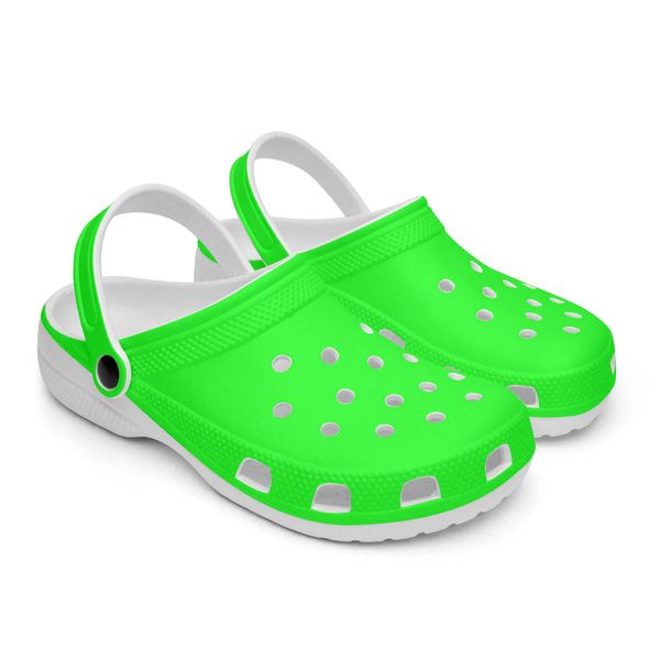 DIY Ayakkabı Klasik Terlik Erkekler Kadınlar Özel Desen Basitlik Floresan Yeşil Açık Sabitlikler Trend 36-45 85573