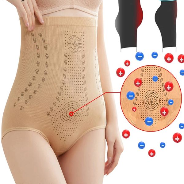 Cintura barriga shaper venda única restauração de fibra mulheres controle shapewear emagrecimento treinador roupa interior íon gordura queima corpo shaper 230904