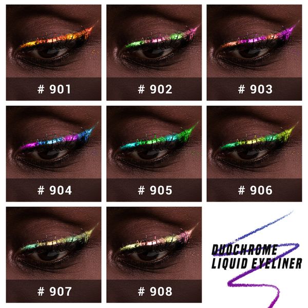 Eye ShadowLiner Combinazione CHARMACY Duochrome Glitter Eyeliner liquido Impermeabile a lunga durata Punta ultrafine Trucco per occhi a prova di sbavature per donne 230904