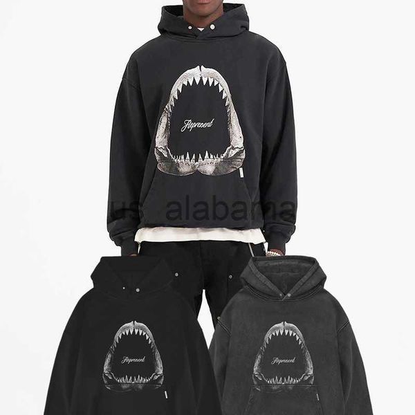 Herren Hoodies Sweatshirts 007 Factory Jaws Hoodie Street Fashion Kleidung Vintage High Street Baumwolle Hochwertige Herren und Damen Loose Hoodie Top x0905