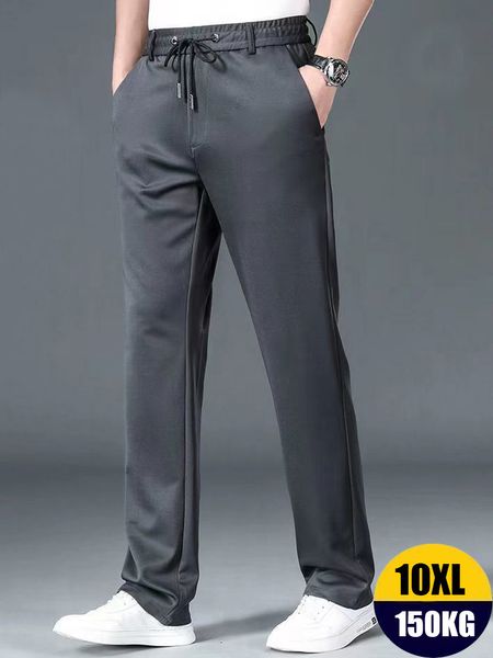 Pantaloni da uomo 10XL Casual da uomo Pantaloni oversize Abbigliamento formale da lavoro Classico abito sociale Classe 230904