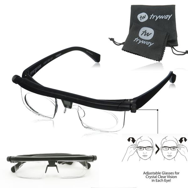 Taktische Sonnenbrille twtryway Einstellbare Stärke Brille DISTANCE Lesebrille Fokus für -6D bis 3D Variable Linsenkorrektur Myopiebrille 230905