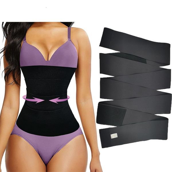 Cinto de emagrecimento invisível cintura trimmer cinto cintura trainer para mulheres barriga envoltório plus size emagrecimento corpo shaper treino perda de peso suporte de cintura 230904