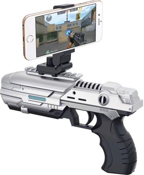 Çekme Oyun Silah Atış AR Game Silah Akıllı Telefon Bluetooth VR Oyun Kontrolörü Ar Yemek Silah Oyuncakları Çocuklar En İyi Kalite