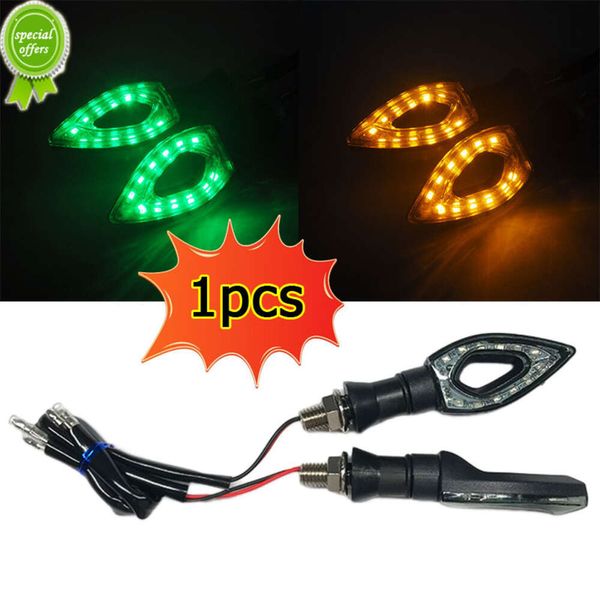 Yeni 1pcs Motosiklet LED Turn Sinyal Lambası Flaş Gösterge Işıkları Işık Su geçirmez Moto Bisiklet Süper Parlak Evrensel