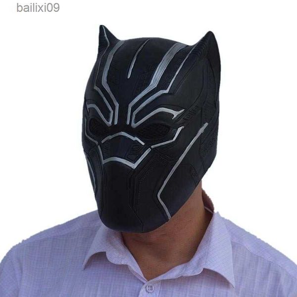 Party Masken Black Leopard Cosplay BlackLatex Panther Maske Erwachsene Halloween Party Fancy Dress Up Gesichtshelm T230905