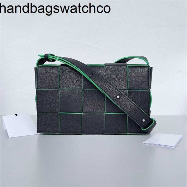 Cassetta di lusso Venetass Crossbody Weave 5A Pelle di pecora imbottita Pelle bovina di grana di litchi di qualità contatore verde 15 borse quadrate