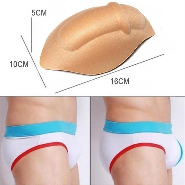 Mutande Rigonfiamento Coppa Pad Spugna Miglioramento Biancheria intima da uomo Slip Sexy Pad Glutei magici Push Up rimovibile213H