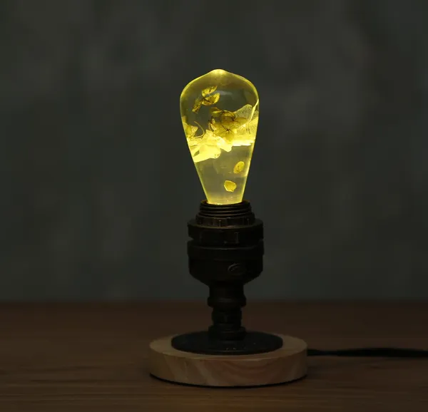 EP Işık - Whydrangea, EP Işık Vintage Retro Işık Temel Masa Lamba, Yaratıcı Ortam Gece Işığı, Masa Dekoru için Masa Lambası, Tatil Noel Hediyesi