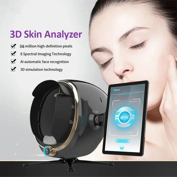 Mais avançado inteligente wifi espelho inteligente teste facial scanner de pele máquina analisadora de pele uv