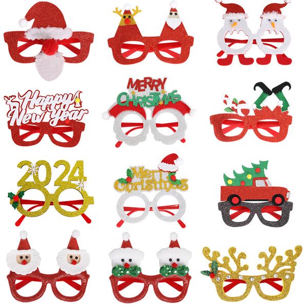 Weiteres Event-Partyzubehör, weihnachtliche dekorative Brillen-Requisiten für Partys, Brillengestell für Erwachsene und Kinder, 230905