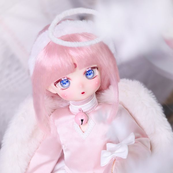 Puppen Shuga Fairy Yurina 14 BJD Puppe Anime Rosa Harz Spielzeug für Kinder Engel Mädchen Komplettset Geschenk 230904