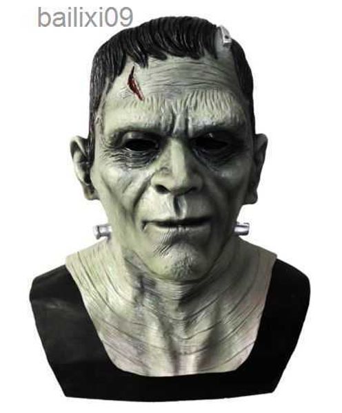 Parti Maskeleri Frankenstein Maske Şeytan Canavarlar Cosplay Maskeleri Zombi Kötü Lateks Maskeler Anime Yüz Maskaras Cadılar Bayramı Kostüm Prop T230905