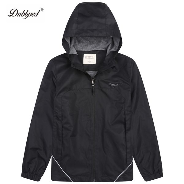 Jacken Dubed Kinder Regenjacke Jungen Regenmantel Reflektierende Streifen Design Windjacke Baumwollfutter Wasserdichte Kinder Oberbekleidung 514Y 230904