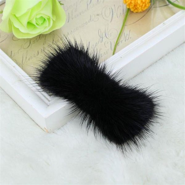 Accessoires pour cheveux, coiffure de Style coréen, nœud papillon, épingle à cheveux en peluche, fourrure, pince à bec de canard, côté mignon, Bangs2607