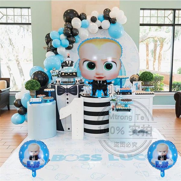 75 pezzi Cartoon Baby Boss Festa di compleanno a tema Foil Palloncini a elio Decorazioni per feste di compleanno per bambini Ghirlanda Arco Kit Air Globos 10271889