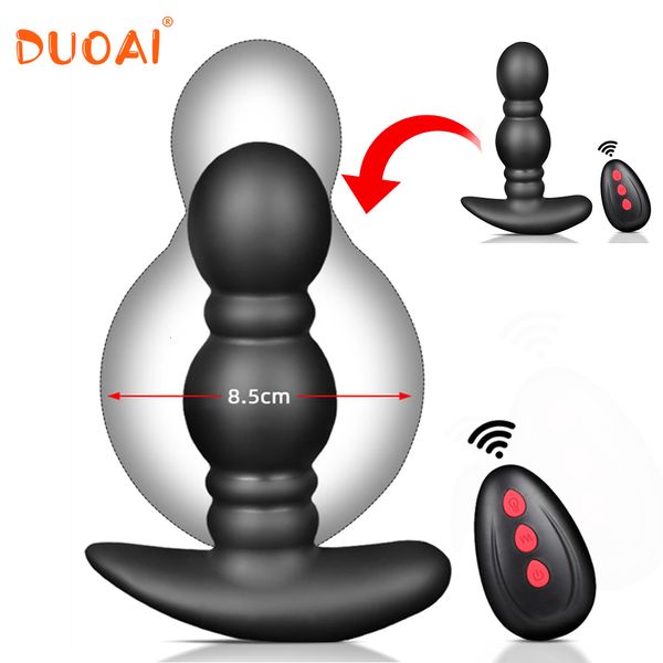 Vibradores Big Anal Plug Vibrador Inflável Bunda Masculino Próstata Massageador Expansão Vibrador Duplo Motores Sexy Brinquedos Para Homens Gay 230904