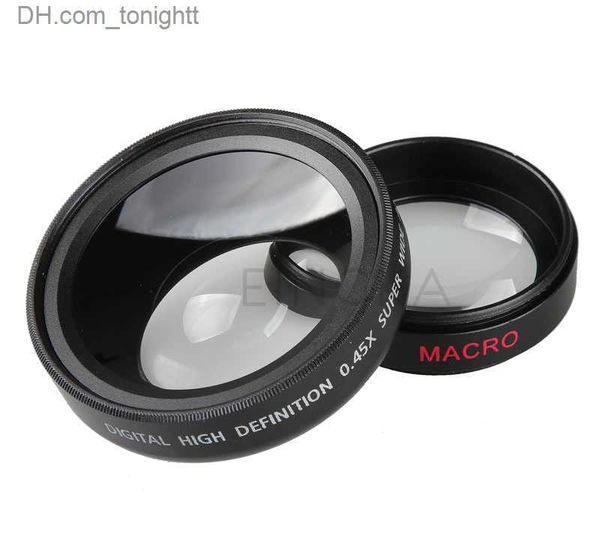 Filtros Lente Super Grande Angular 0,45X + Lente de Câmera Macro 12,5X 37mm Montagem de Rosca Q230905