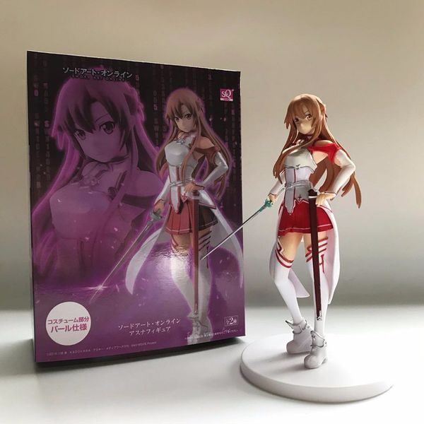 Fingerspielzeug 17,5 cm Schwert Art Online Yuuki Asuna Anime Figur SAO Knights of Blood Manga Statue PVC Action Figur Sammlermodell Spielzeug