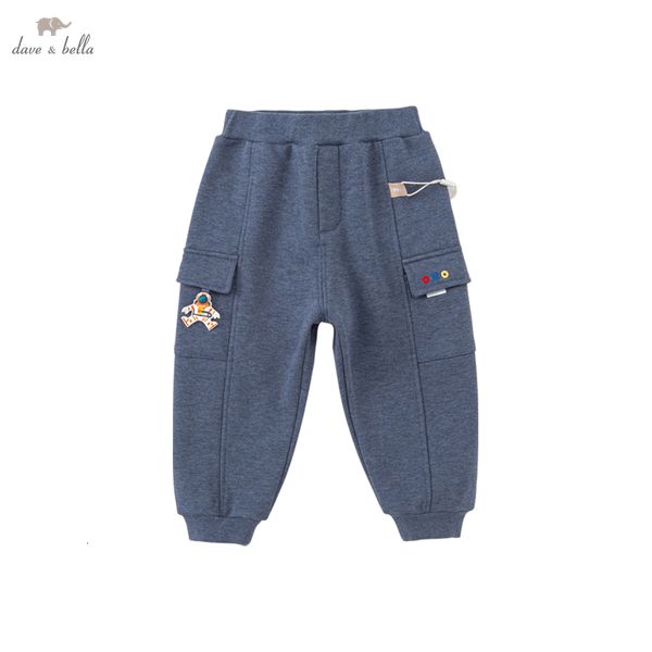 Jeans Dave Bella Crianças Outono Calças Soltas Demin Azul Calças Para Meninos Calças Esportivas Meninas Simples Crianças Calças Largas DB3222464 230904