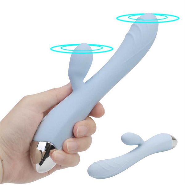 Massageartikel Erwachsene Produkte Sexy Spielzeug für Frauen 10 Frequenz G-Punkt Klitoris Stimulator Dildo Vibrator Zauberstab Dual Motor341e