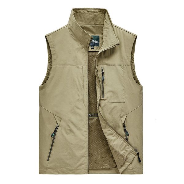 Gilet da uomo Gilet da uomo Giacca da uomo Gilet senza maniche Primavera Estate Autunno Viaggi casual Escursionismo Gilet da lavoro Gilet multitasche Gilet 5XL 230904