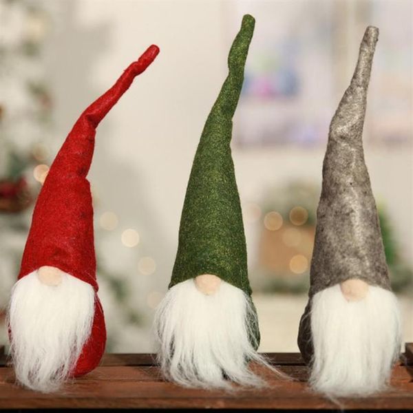 Christman Noel Baba Bebeği İskandinav Gnome Peluş Doğum Günü Hediyesi Ev Partisi Noel Süsleri Tatil Masa Dekor339Z