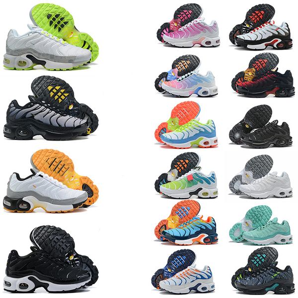 tn enfant nuove scarpe moda per bambini tn plus scarpe da corsa nero blu verde bianco giallo triple nere ragazzi e ragazze scarpe da bambino per bambini OG scarpe da ginnastica per bambini