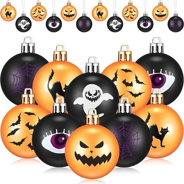 Decorazioni natalizie Confezione da 12 pendenti per decorazioni di Halloween Bar a tema Haunted House KTV Mall Imp Bat Balls Forniture 230905