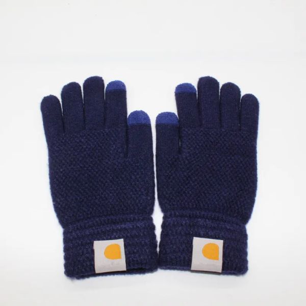 Guanti da dito caldi ciclismo guida moda donna uomo inverno caldo guanto da esterno in lana lavorata a maglia
