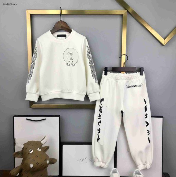 Babykleidung Designer Trainingsanzüge Kinder Herbstanzug Größe 100-160 cm 2 Stück Logo-Muster bedrucktes langärmeliges Sweatshirt und Hose 30. August