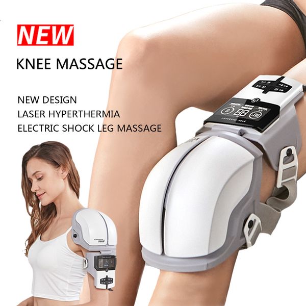 Perna massageadores joelho massagem multifuncional laser hipertermia massageador elétrico choque pulso dispositivo de fisioterapia 230904
