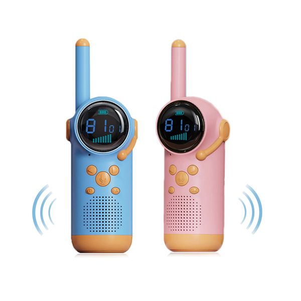 Portátil para crianças walkie-talkies transceptor portátil 3km alcance rádio walkie talkie brinquedos para crianças presente de natal