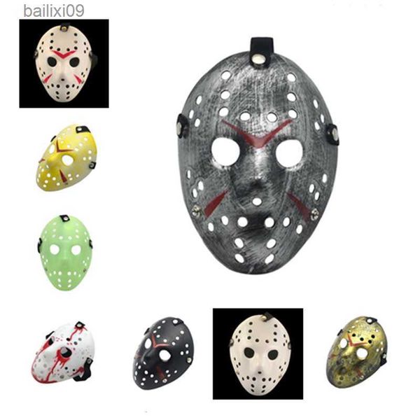 Maschere per feste Maschere Halloween Film Jason Horror Hockey Cosplay Killer Decor Maschera Festival Masquerade Masque V Vendetta Prop Party T230905