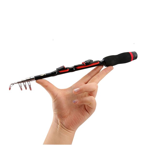 Canne da pesca per barche Mini asta portatile Super Short Pocket Asta telescopica 12M2 per viaggi Acqua salata Acqua dolce 230904