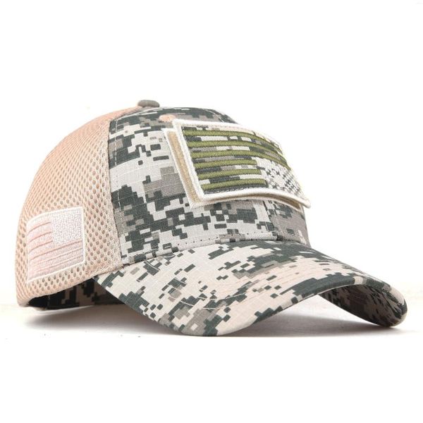 Cappellini da baseball Xtre Primavera Estate Unisex Camouflage Baseball per uomo Usa Flag Cap Mesh Casual Casquette Snapback Hat Bone