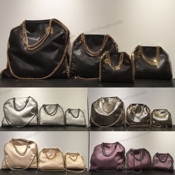 Falabella büyük tote çanta stella mccartney kadınlar siyah lüks tasarımcı alışveriş zinciri çantaları cüzdan elçi el çantaları omuz crossbody cüzdanlar mini kılıf