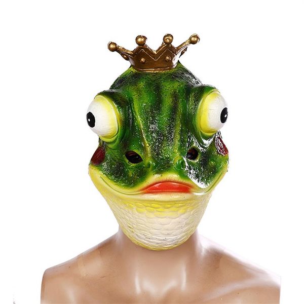 Fantasia de sapo cosplay máscara facial halloween páscoa baile de máscaras adereços de festa para adultos homens mulheres ene18003258d