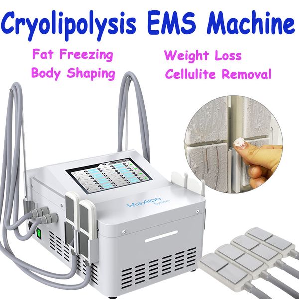 Крио EMS растворение жира, удаление целлюлита, криолиполиз, уменьшение жира, замораживание, машина для похудения, домашнее использование