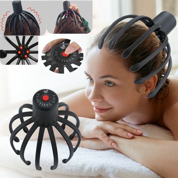 Outros itens de massagem Cabeça elétrica massageador couro cabeludo crescimento do cabelo cabeça relaxar alívio do estresse cabeça arranhador estimulação do couro cabeludo massagem garra cuidados de saúde 230905