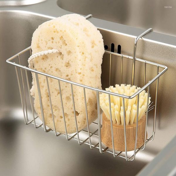 Küche Lagerung Waschbecken Abfluss Korb Edelstahl Verwendet Für Entwässerung Rohr Rack Halterung Praktische Trocknen