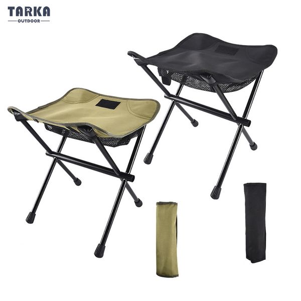 Camp Furniture TARKA Tragbare klappbare Campinghocker, Aluminiumlegierung, Outdoor, faltbarer Campinghocker, Strand, Picknick, Angelstuhl, leichte Möbel 230905