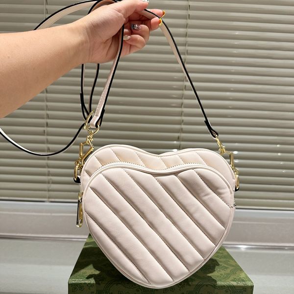 Mulheres sacos de ombro coração amante estilo crossbody sacos corrente vaidade caso cosmético designer moeda bolsa bolsa