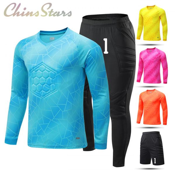 Outros artigos esportivos Camisas de futebol Shorts Uniformes Goleiro Camisas de manga comprida Calça Treino de futebol Kit de proteção esportiva Roupas 230904