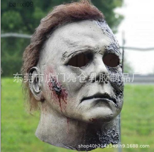 Máscaras de festa Bulex Michael Myers Máscara 1978 Filme de Halloween Máscara de látex Máscara de terror realista Máscara de cosplay assustador Máscara de festa T230905